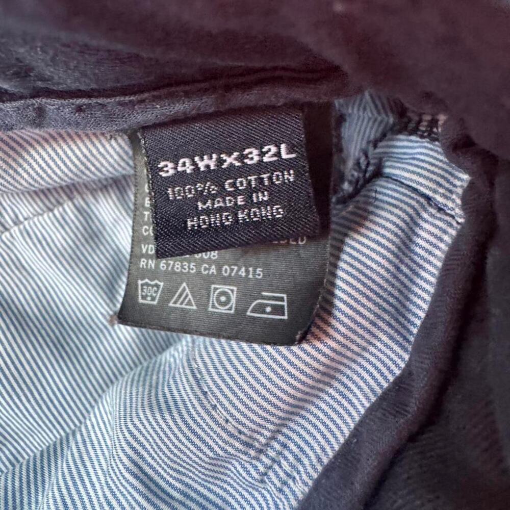Navy blue Nautica chino pants- Size 34W X 32L - Picture 8 of 8